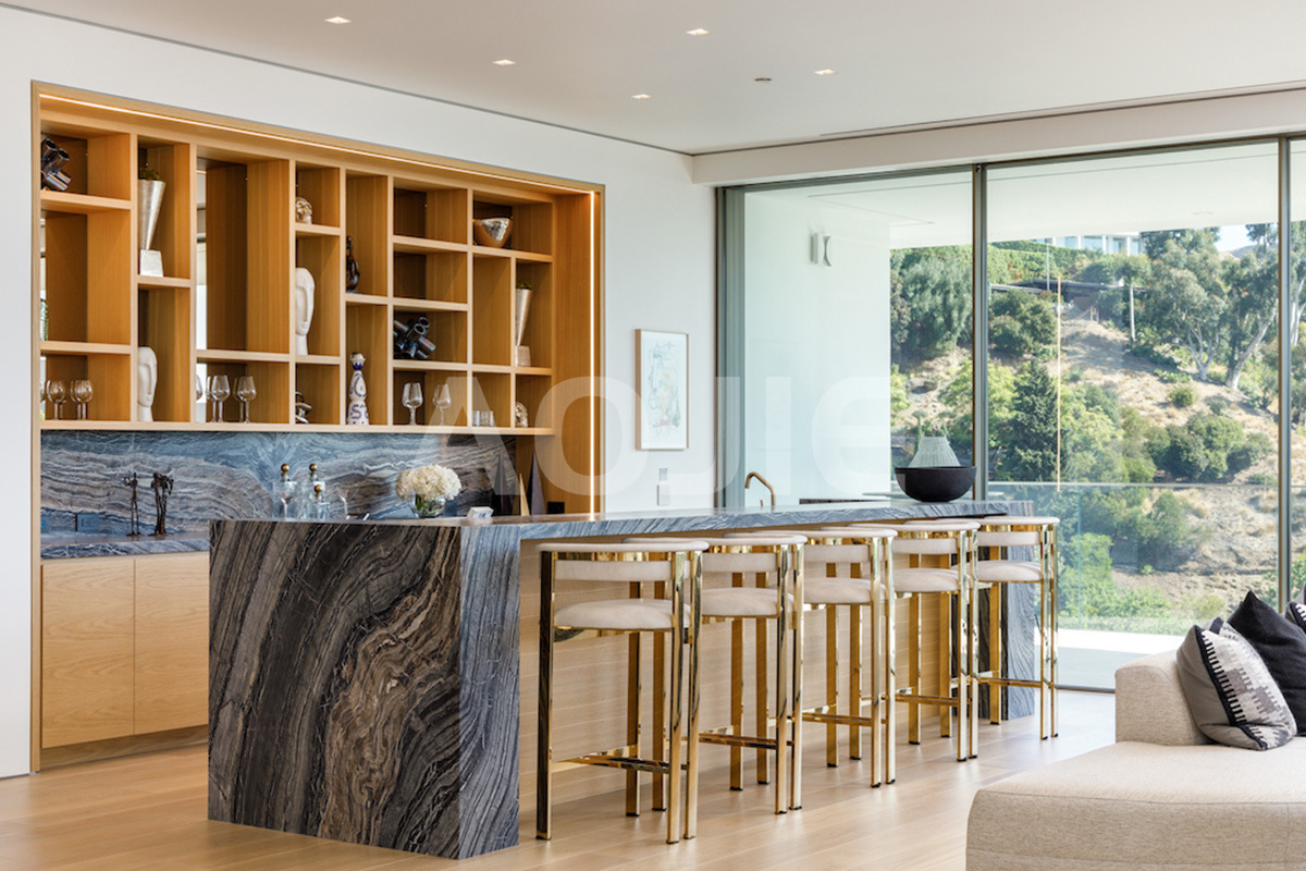 金纹古木纹石材家具